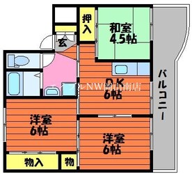 備前田井駅 徒歩44分 1階の物件間取画像